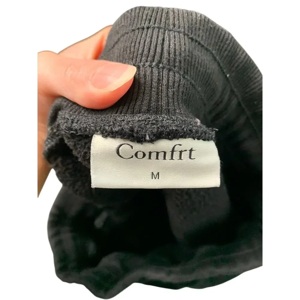 COMFRT Basic Fleece Short in Onyx Black